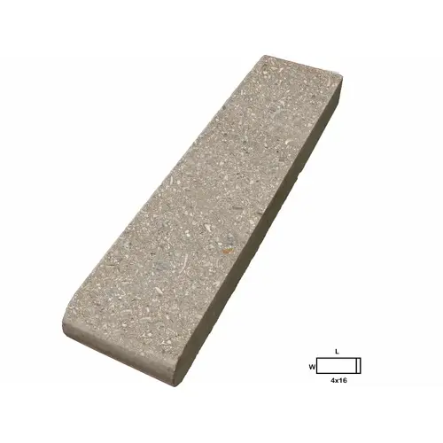 4" X 16" Cafe Shellock Single Sided Bullnose Coping