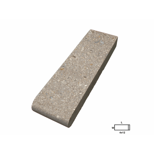 Artistic Pavers CSLCF412 4x12 1-sided Cafe Bullnose Shellock Coping