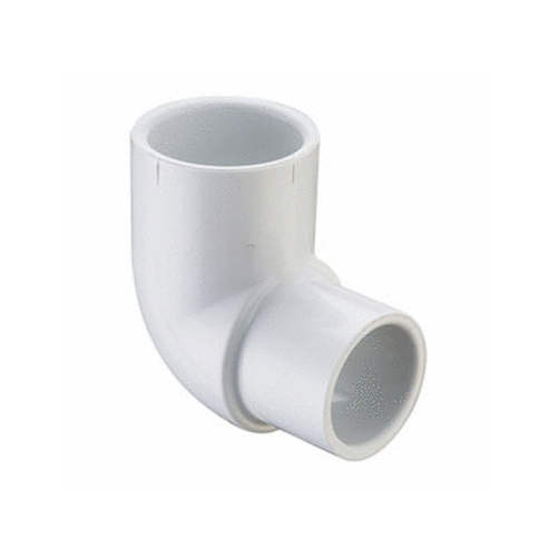 1.5"sx1"s Sch40 Pvc Reducing 90 Ell White