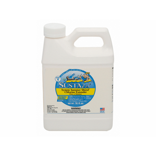 Sustain W8004182 1 Quart Summer Shield Chlorine Extender Blue