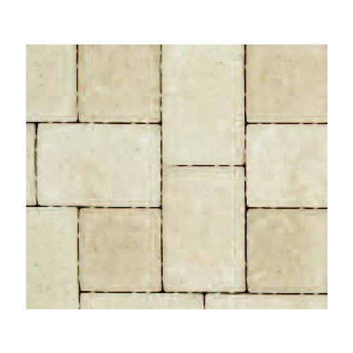 6" X 9" 45mm Plaza Stone Rectangle Paver Silvershell Blend