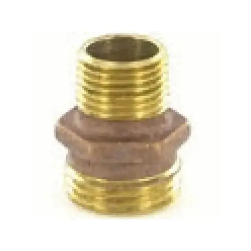 3/4" X 3/4" Male Hose To Male Pipe Brass Fitting