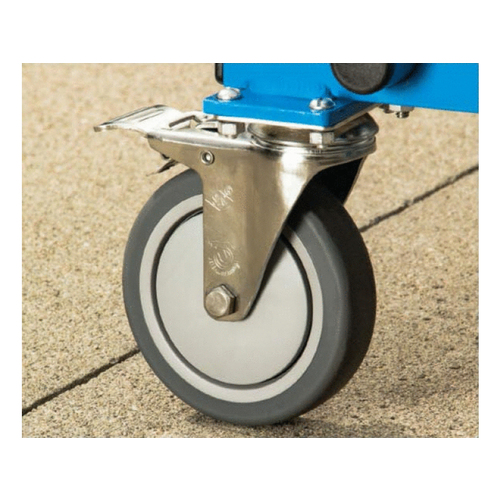 COMPETITOR 200750 5" Ss Classic Swivel Caster W/ Individual Brake