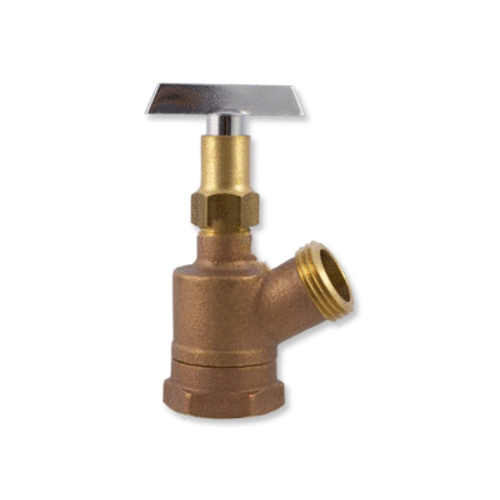 3/4" Fip X 3/4" Mht Inverted Brass Garden Valve Loose Key