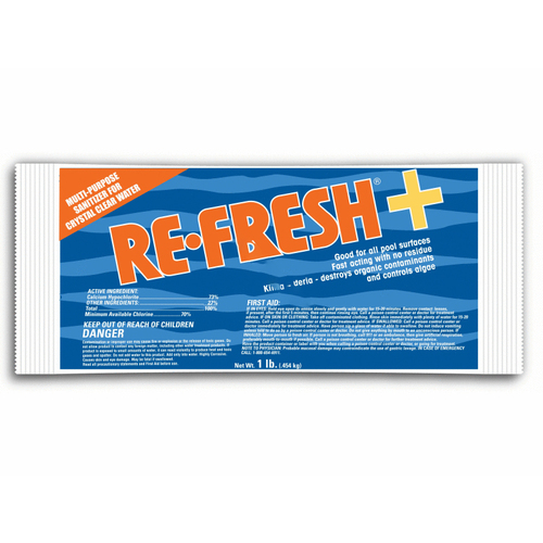 Refresh 25259 73% Calcium Hypochlorite Granular 1lb Bag