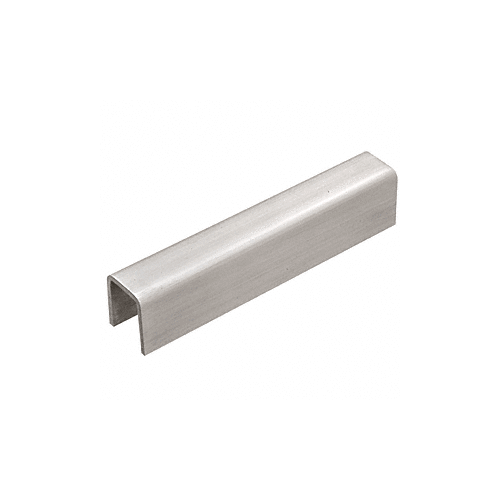 CRL GRL10BS 316 Brushed Stainless 11 Gauge Cap Rail for 1/2" or 5/8" Glass - 120" Length