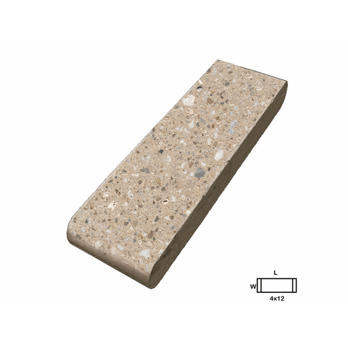 ARTISTIC PAVER MFG CORP 2SBCSLSN412 4" X 12" Sand Desertlock Double Sided Bullnose Coping