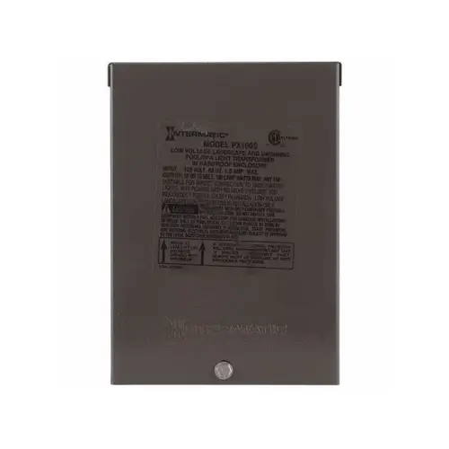Intermatic PX100S Stainless Steel Enclosure Pool & Spa Safety Transformer 100w 120v