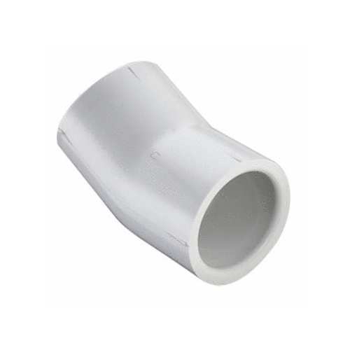 1"s Sch40 Pvc 22.5 Ell White