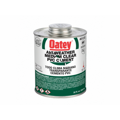 Oatey 31133 32 oz. PVC All Weather Clear Cement
