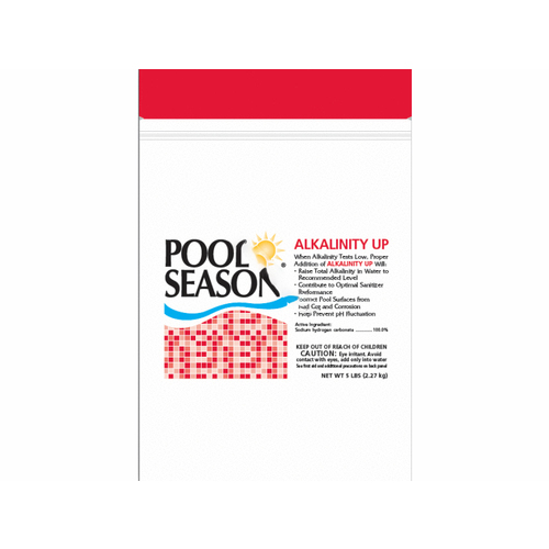 Pool Season PSC5-SN 50-7207  5# Pouch Pool Season Alkalinity Up White