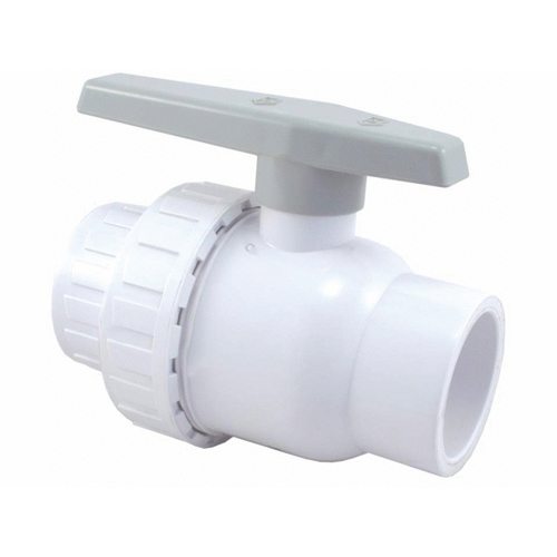 1.5"s Pvc Union Ball Valve White