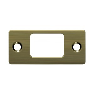 2-3/4" Length X 1-1/4" Width Deadbolt Strike Plate Antique Brass - pack of 10