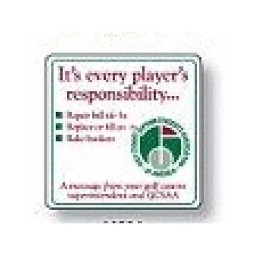 STANDARD GOLF COMPANY 10334 Standard Golf 12"x12" Sign