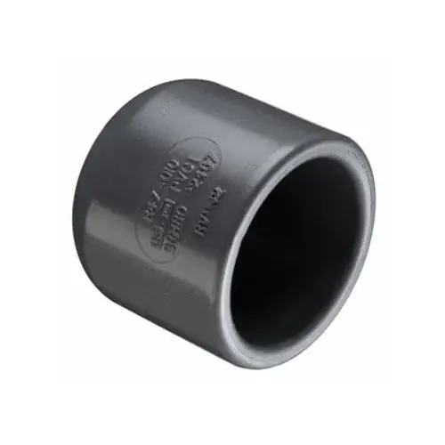 1.50 PVC Cap SOC SCH80, Color: Gray, Size: 1.50"