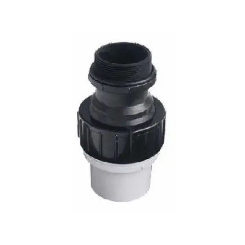 2"mptx2"s Swivel Hi-temp Union W/ Oring Black