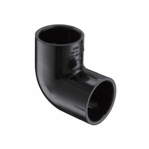 2" Black 90 Degree Elbow Socket Sch 40 Pvc