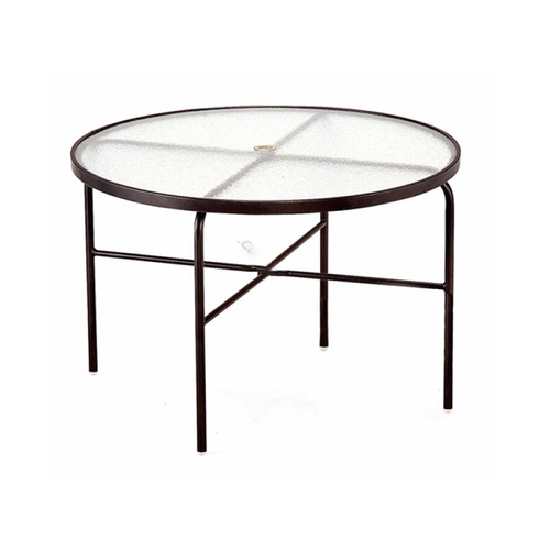 TEXACRAFT M1048-6 48" Rd Winston Acrylic Table W/ Umbrella Hole