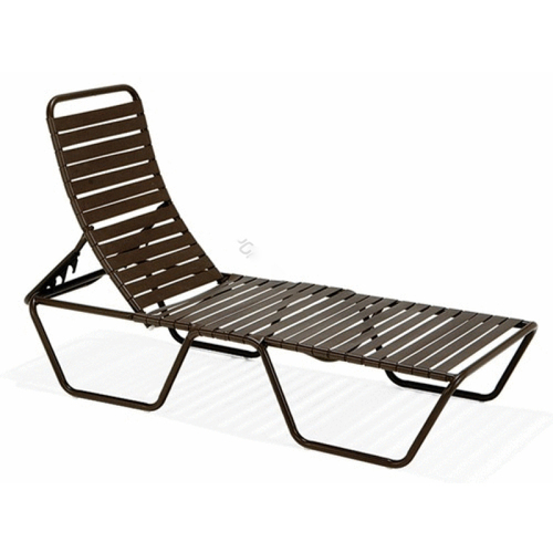 Milan Strap Nesting Chaise Lounge W/ Skids