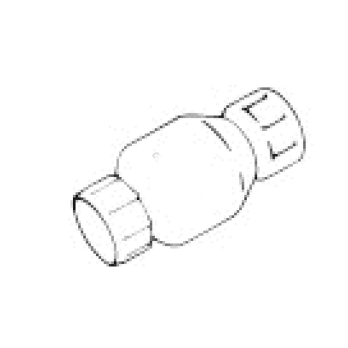 Nds 1" Pvc Spring Check Valve Fxf