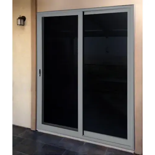 Sahara Gray Surface Mount Single Sliding Security Screen Door