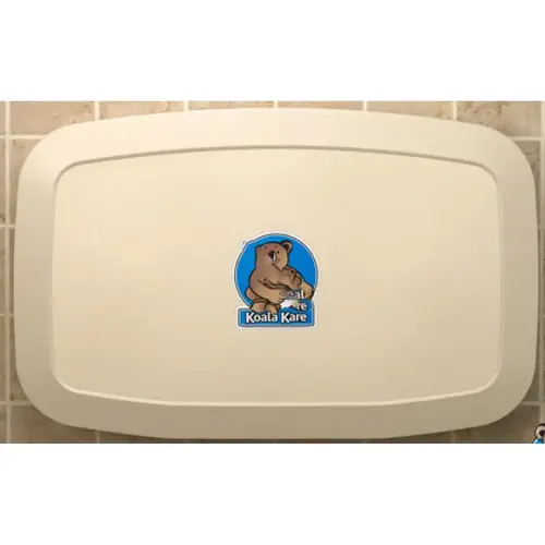 KOALA KARE PRODUCTS KB200-00 Cream Horizontal Wall Mounted Changing Station