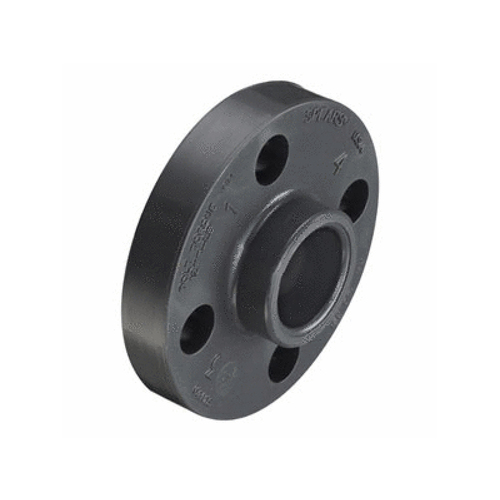 4" Gray Pvc One-piece Flange Socket Cl150 150 Psi