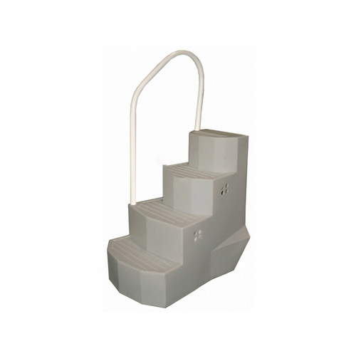 Merlin 30130 Gry Granite 1-handrail Above Ground Pool Steps Small