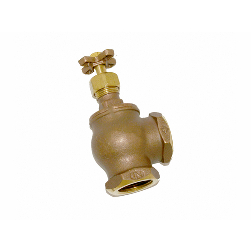 1" Lead Free Angle Valve Ls Union With Cross Hand