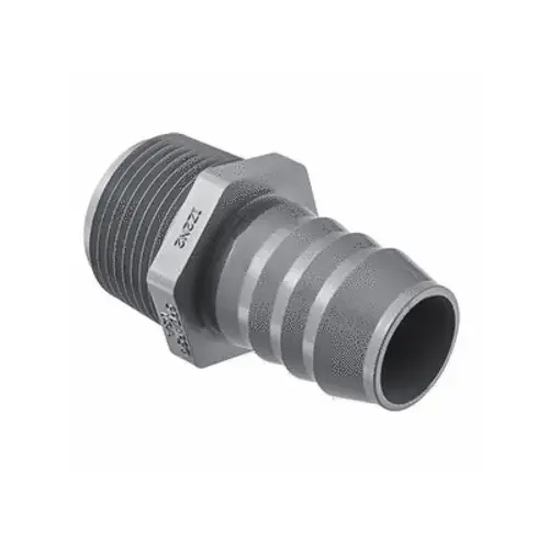 .75" Cpvc Insert Male Adapter Mipt X Insert Gray