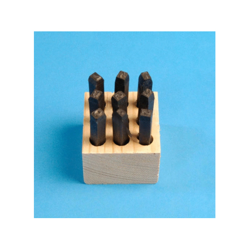 3/16" Numbers 0 - 9 Steel Numbering Dies