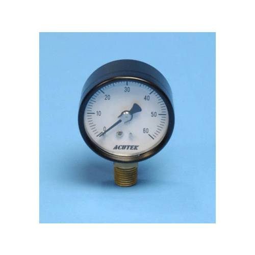 NISCO G20-P500-2L-10 2" Bottom Mount 60 Psi Dry Pressure Gauge