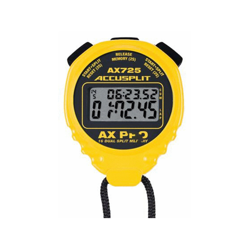 ACCUSPLIT INC AX725Y Yellow Accusplit Ax725 Ax Pro Memory Series Professional Stopwatches