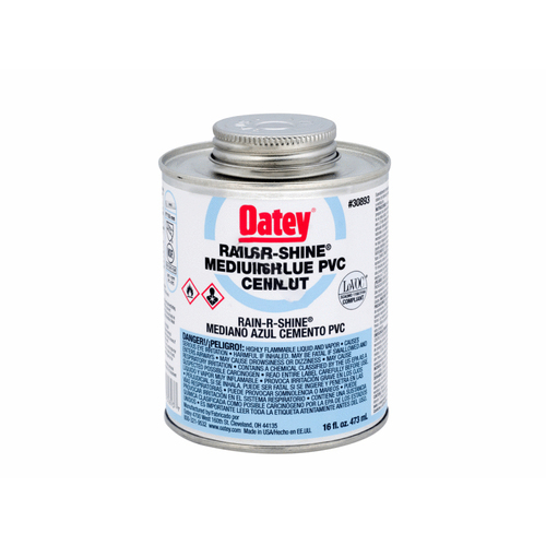 Oatey Supply Chain Services Inc 30893 Blue Can Rain-r-shine Glue Blue Mb Pt