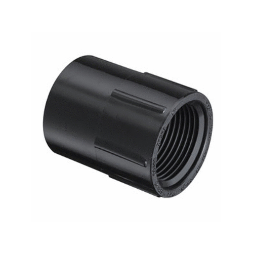 2" Black Sch40 Pvc Female Adapter Socket X Fipt