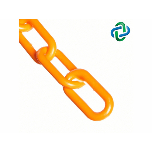 MR CHAIN 30012-C Safety Orange 9' Stanchion Chain