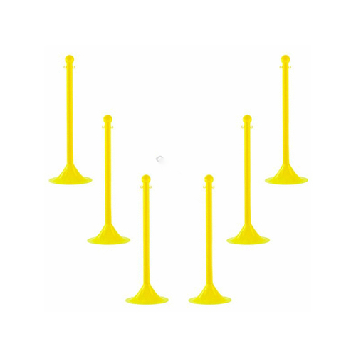 Yellow Crowd Control Stanchion