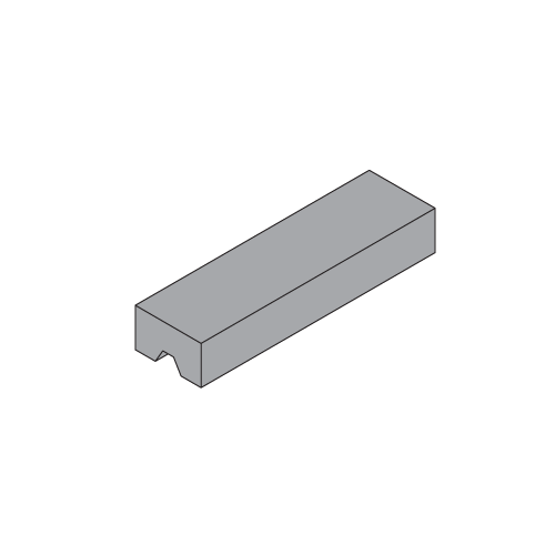 U.S. Aluminum Series 45X 4" Setting Block for Exterior Glazing - 100/Pk