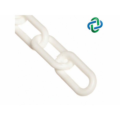 MR CHAIN 30001 White 9' Stanchion Chain