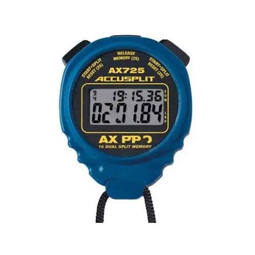 Blue Accusplit Ax725 Ax Pro Memory Series Professional Stopwatches