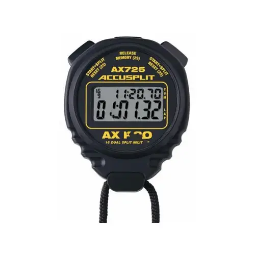 Black Accusplit Ax725 Ax Pro Memory Series Professional Stopwatches