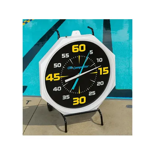COMPETITOR 200600 31" White Face Portable Comp Pace Clock W/ Battery