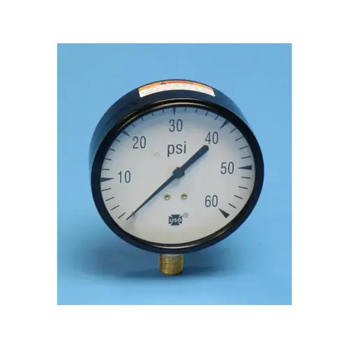 3-1/2" Dial 60 Psi Dry Pressure Gauge