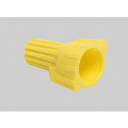 Winged Wire Connector Ylw 100pk