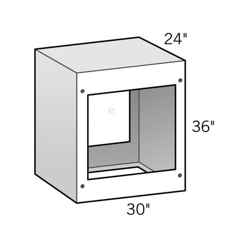 ELDORADO STONE LLC OLPLS0024 36"x24"x30" Straight Cabinet