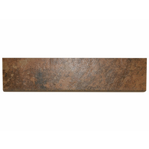 3" X 12" Himalayan Slate Bullnose Trim Multicolor Brown