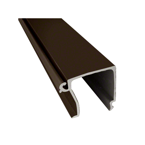 CRL-U.S. Aluminum 45XHD22 Bronze Black Anodized Glass Stop for Exterior Glazing - 24'-3" Stock Length