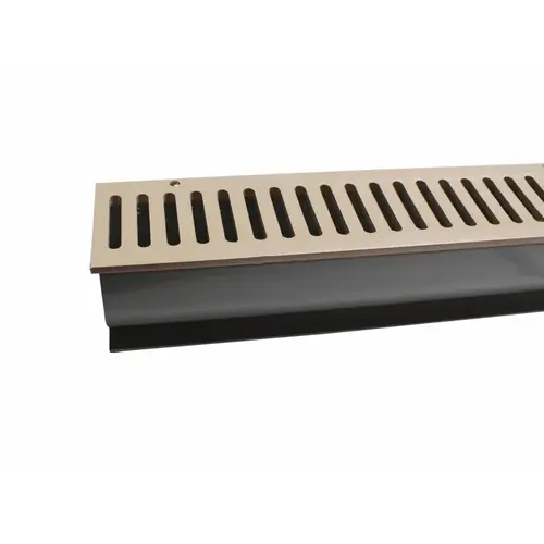 Quaker Plastics QP-6242T 10' Tan 3" Water Hog Deck Drain