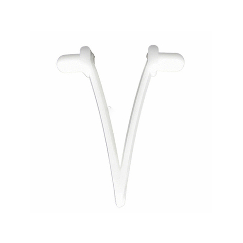 Val-Pak Products V50-111 White Delrin Spring Clip