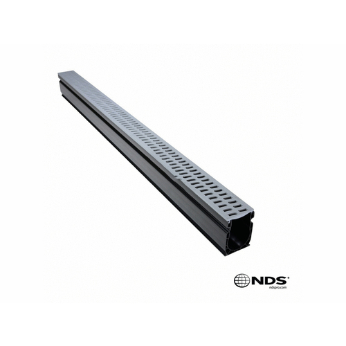 3' Gry Slotted Slim Channel Grate